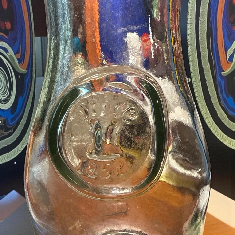 Vintage Paul Masson Since 1852 Glass 9.75" Milk Jug or Carafe - Picture 3 of 4